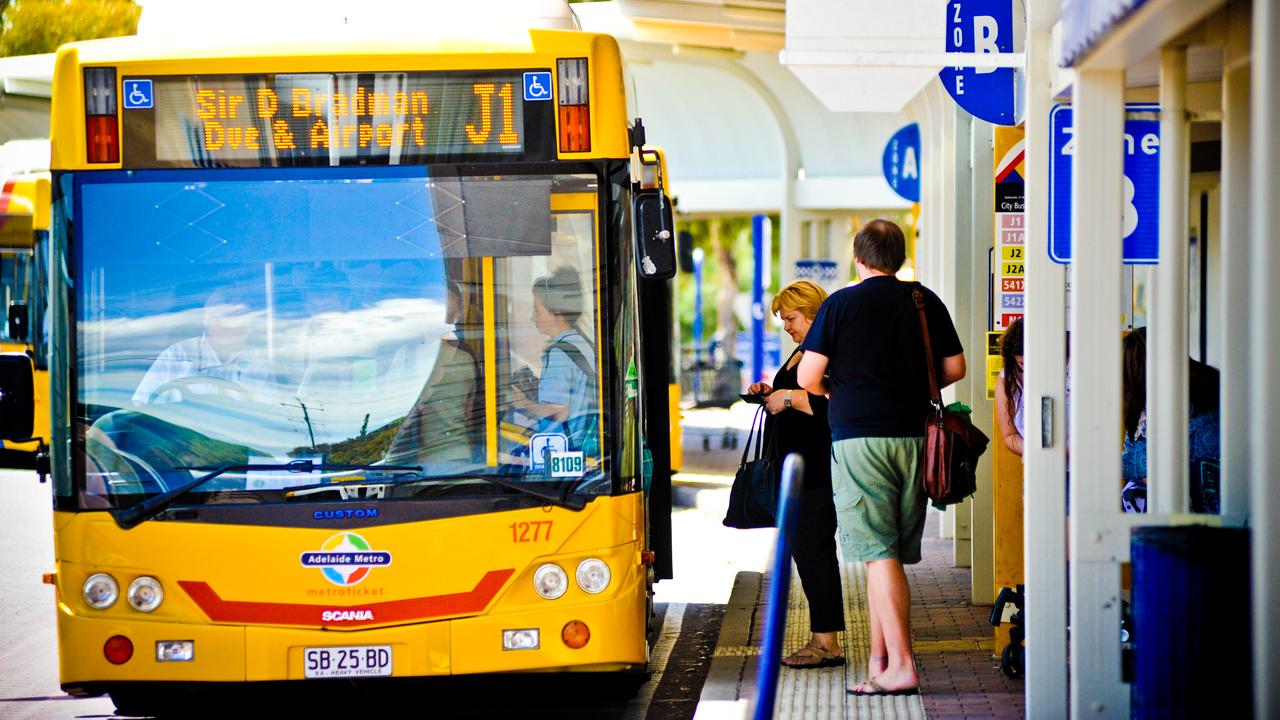 Official inspections found cracked kerbs and other spalling – deterioration of steel reinforced concrete – “at many locations” around the Modbury Interchange at Tea Tree Plaza. Picture: Roy VanDerVegt