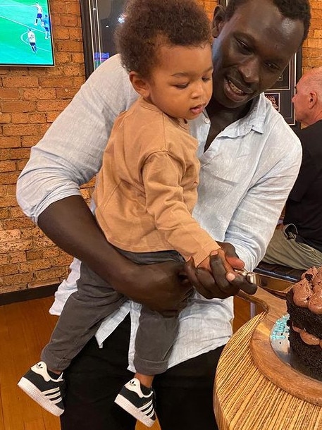 Majak and his son Hendrix. Picture: Instagram
