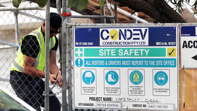 Condev owed more than $60m when it collapsed, with the bulk of debts owed to subcontractors. Picture: Nigel Hallett