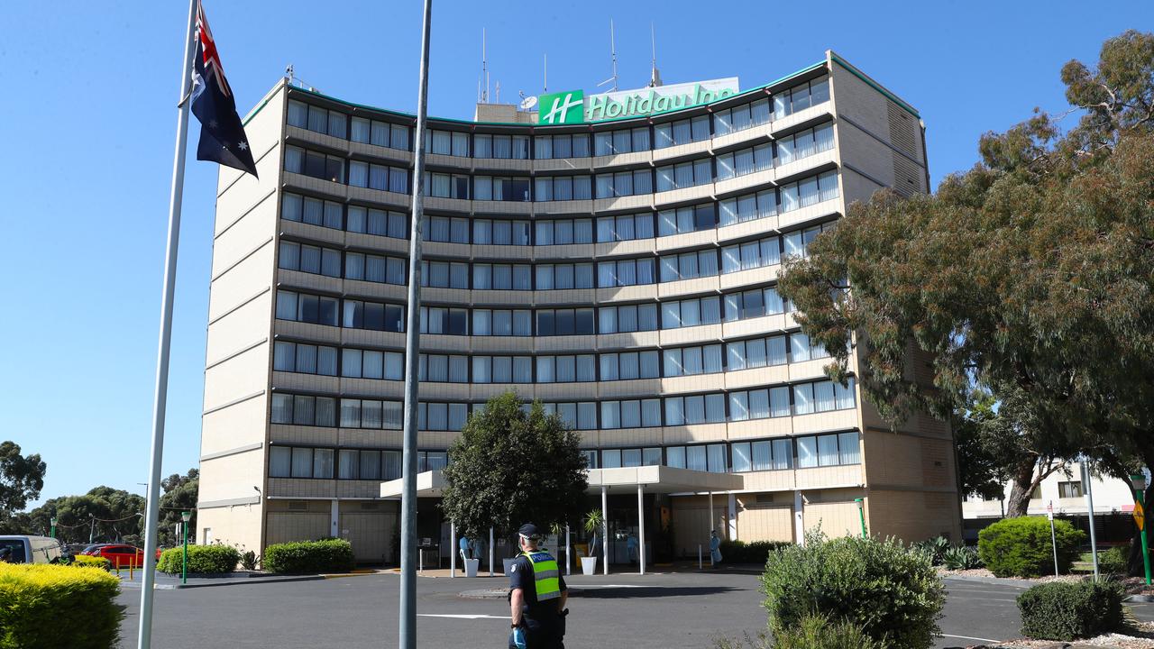 Both new cases were linked to the Melbourne Airport Holiday Inn cluster. Picture: NCA NewsWire/ David Crosling