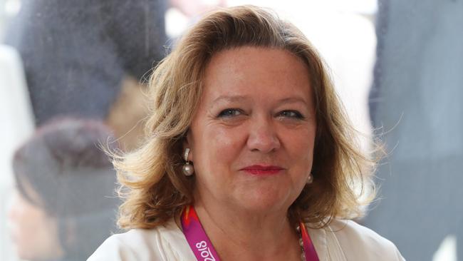 Gina Rinehart says the plan is a ‘win-win-win-win’. Picture: Nigel Hallett