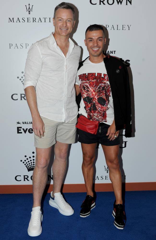 Tim Campbell and Anthony Callea. Picture: Andrew Henshaw