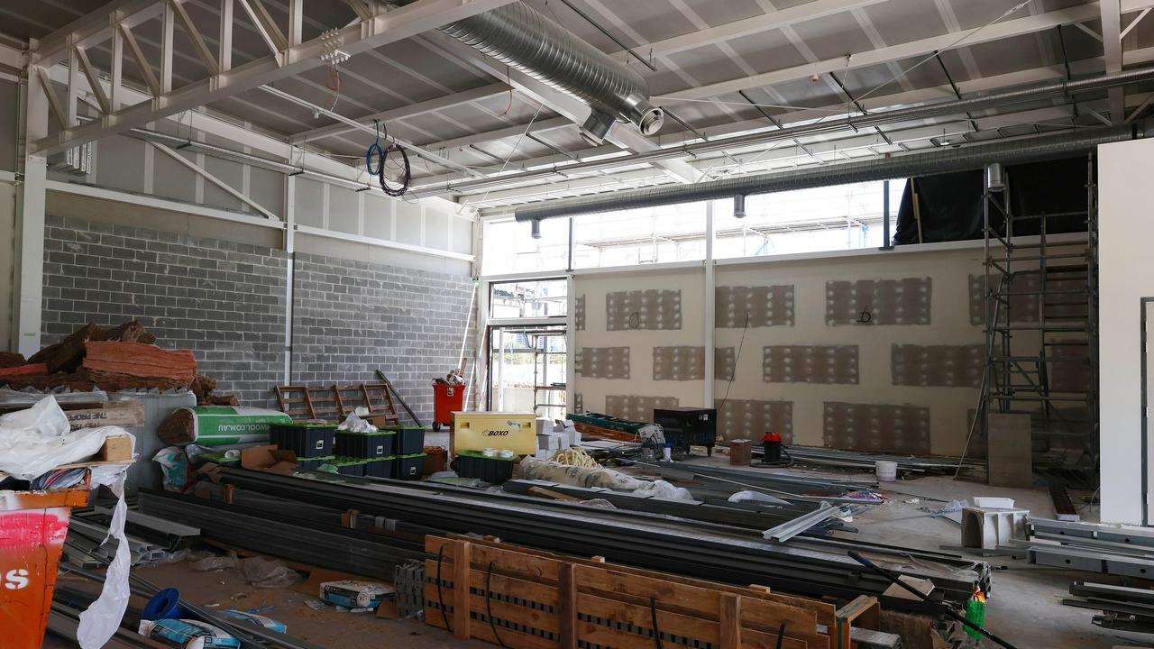 Inside the Heffron Centre, which will be ready for the 2023 season kick-off. Picture: Tim Hunter