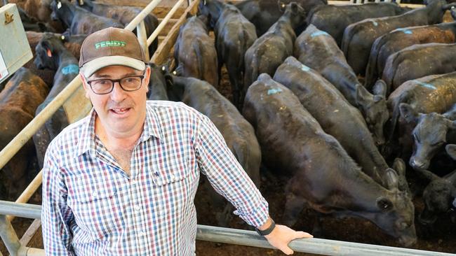 Kenleigh Paul, from Gapsted, sold under Braveheart Angus at Wangaratta on Friday. Picture: Rachel Simmonds