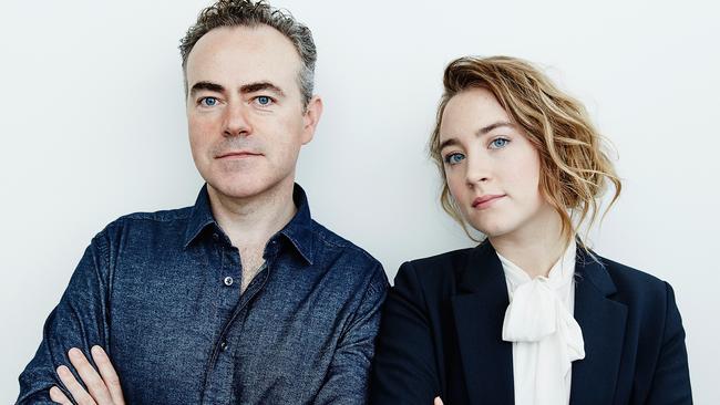 Director John Crowley and the star of <i>Brooklyn</i>, Saoirse Ronan. Picture: Getty Images