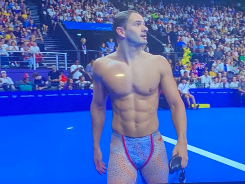 They were talking about Paris 2024 being the hottest Olympics on record, but nobody said it had anything to do with the men’s swimwear.