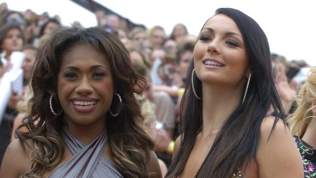 Paulini and fellow Australian Idol Ricki Lee Coulter.