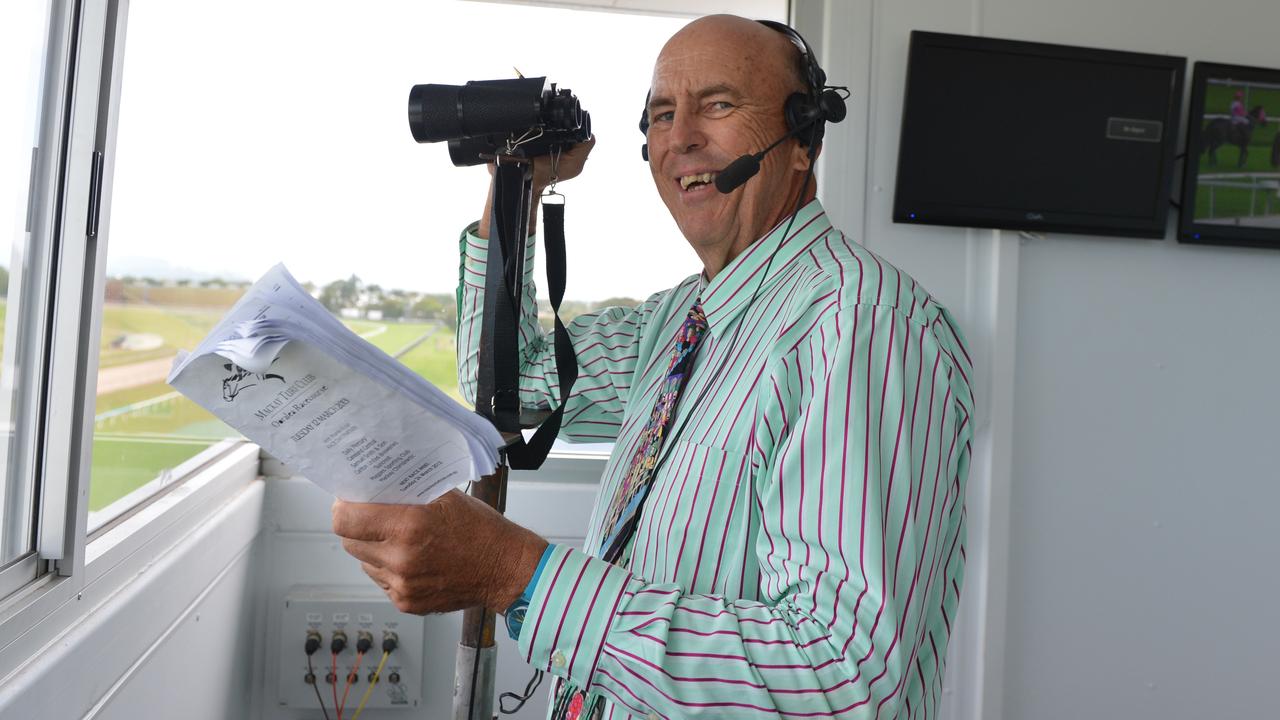 Tony McMahon has been calling races for 53 years. Photo Lee Constable / Daily Mercury