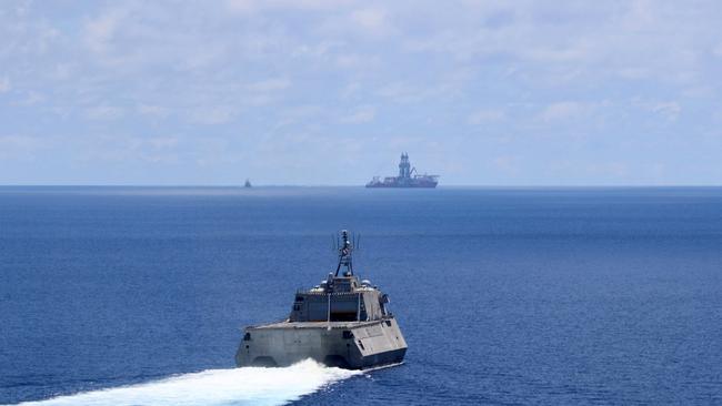 ASPI’s Peter Jennings says America is ramping up to deal with China’s adventurism in the South China Sea. Picture: US Navy