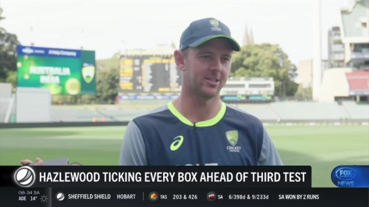 Hazlewood set to feature in third Test