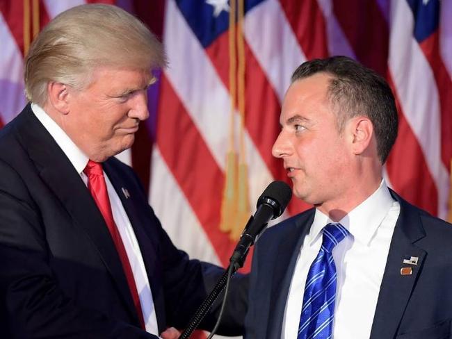 Reince Priebus was a key ‘bridge’ between President Trump and the traditional elements of the Republican Party. Picture: AP