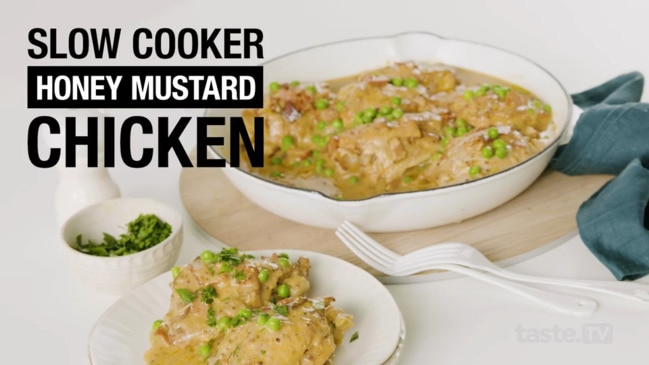 Slow cooker honey mustard chicken