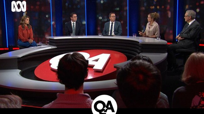 In terms of being a serious talkback show, Q+A fails miserably, merely demonstrating the sanctimonious absurdities of the talking head class and their self-interested agendas. Picture: Twitter/@abcnews