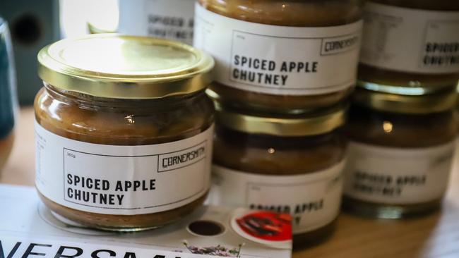 Cornersmith sells items like spiced apple chutney. Picture: Jenifer Jagielski