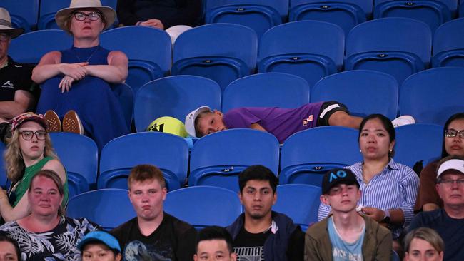 Fans can now enter arenas between each game. (Photo by WILLIAM WEST / AFP)