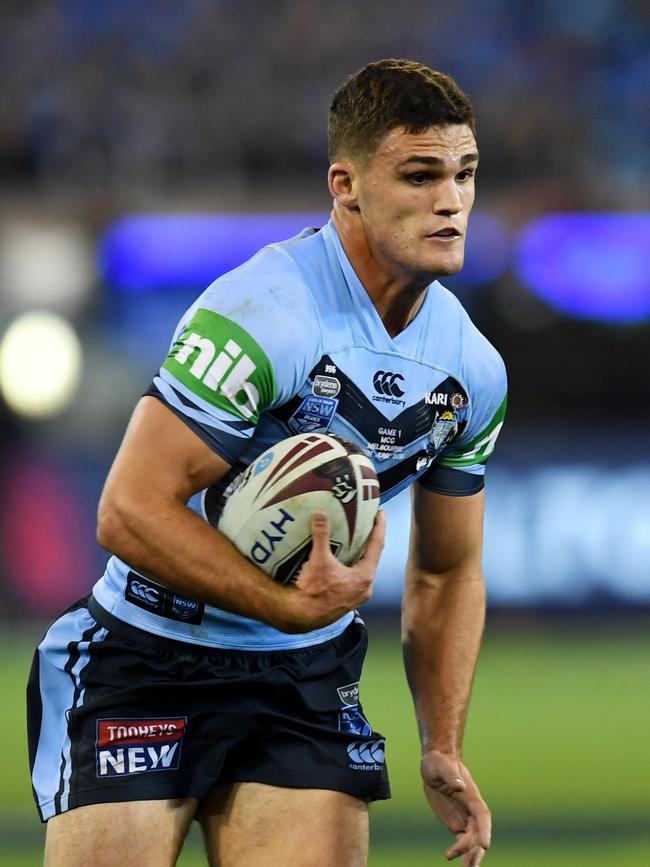 Young star … NSW playmaker Nathan Cleary. Photo: AAP