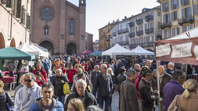 The annual International Truffle Fair in Alba, Italy.