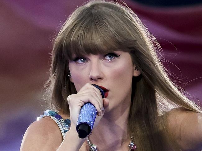 Taylor Swift performs during opening night of the Chicago Eras Tour at Soldier Field on June 2, 2023, in Chicago. (Shanna Madison/Chicago Tribune/Tribune News Service via Getty Images)