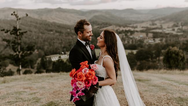 Tom and Alex Farmer wed in September 2020 after dating five years. Picture: Nicola Lemmon Photography