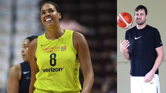 Have Liz Cambage and Andrew Bogut buried the hatchet?