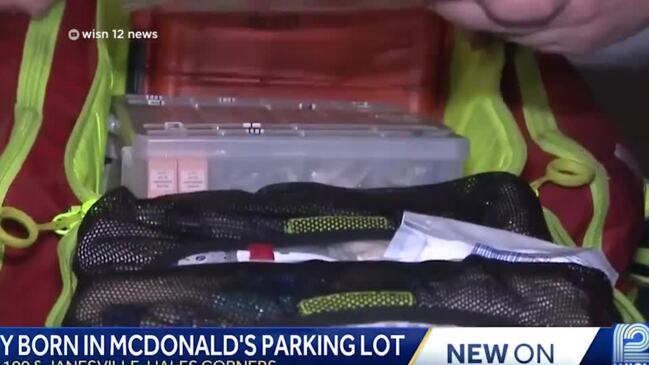 Mum gives birth to baby in the McDonald's parking lot