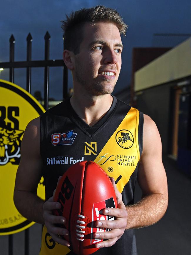 Chris Curran will play at Glenelg this season after all. Picture: Tom Huntley