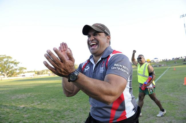 Coach of the South Grafton Rebels Dallas Waters during the Group 2 rugby league major semi final at McKittrick Park on Sunday 9th August, 2015. Photo Debrah Novak / The Daily Examiner. Picture: Debrah Novak