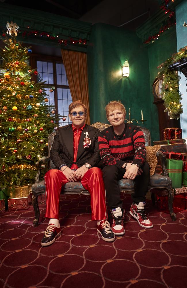 Ed Sheeran and Elton John released their Merry Christmas duet this year. Picture: supplied