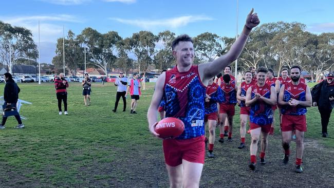 Lockleys forward Ben Haren kicked two majors as the Demons scraped past Hectorville. Picture: Lockleys Football Club