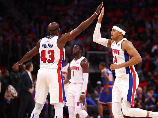 The Pistons were able to overcome the revamped Knicks.