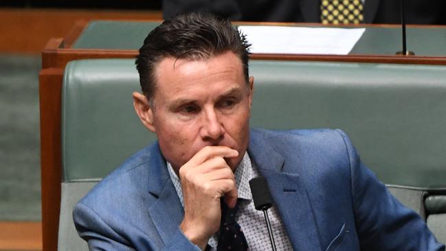 Liberal Member for Bowman Andrew Laming during Question Time. Picture: Mick Tsikas