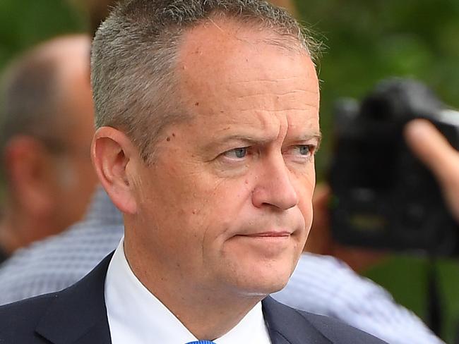 Leader of the Opposition Bill Shorten attends the state funeral for Sisto Malaspina at St Patrick's Cathedral in Melbourne, Tuesday, November 20, 2018. Sisto Malaspina, co-owner of Pellegrini's Espresso Bar, was killed on Friday 9 November after he was attacked by a lone terrorist who set his car alight in Bourke Street and started stabbing passers-by. Two other men were injured. Police shot the attacker at the scene and he later died in hospital. (AAP Image/Getty Pool, Quinn Rooney) NO ARCHIVING