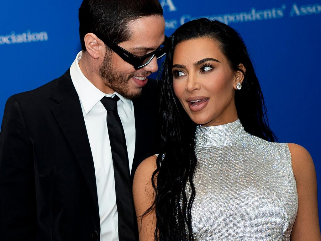 Pete Davidson and Kim Kardashian arrive for the White House Correspondents Association Gala at the Washington Hilton Hotel. Picture: Stefani Reynolds / AFP