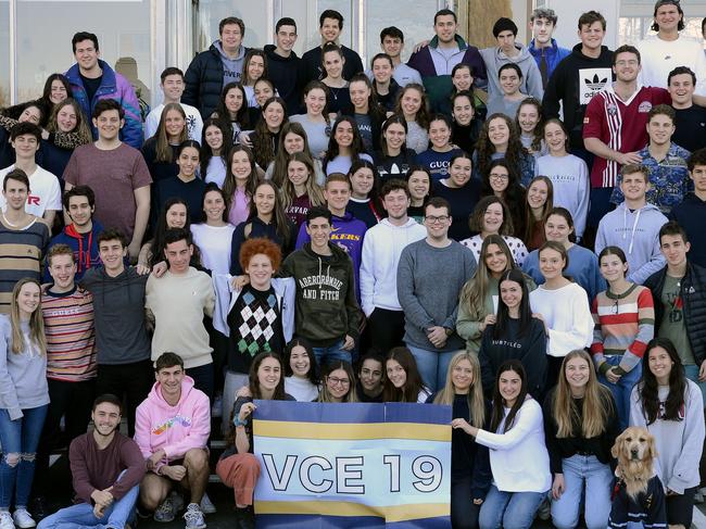 VCE students at Mount Scopus in Burwood. Year 12 results were released today.