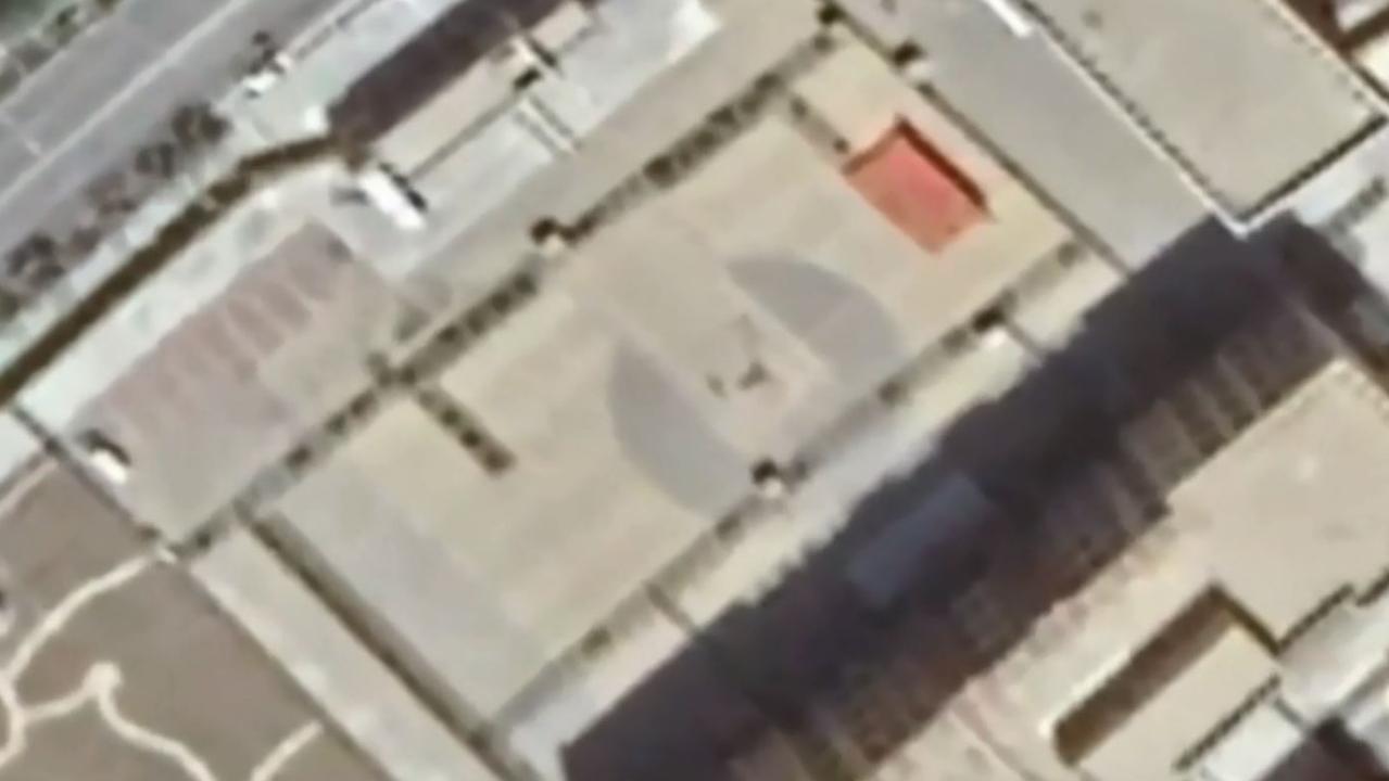 Google satellite images show one part of the camps had barbed wire and watchtowers around it …