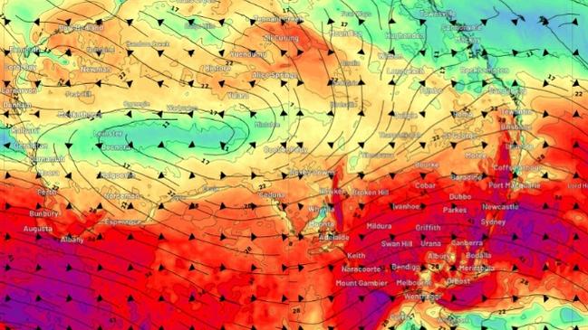 "Fierce wind" gusts are expected to continue into the weekend for much of southern Australia. Picture: Weatherzone