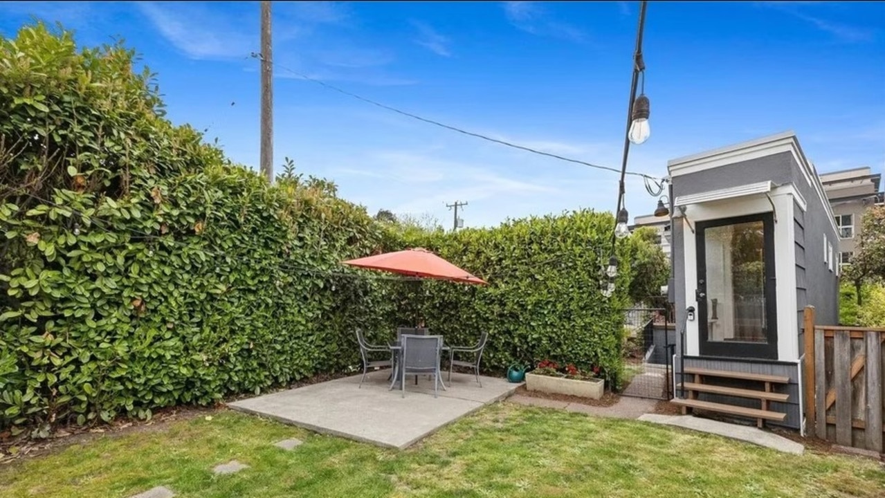 As the legend goes, the home — which is shaped like a wedge and measures just 55 inches across at its slimmest point — was constructed as a petty act of revenge. Picture: Realtor