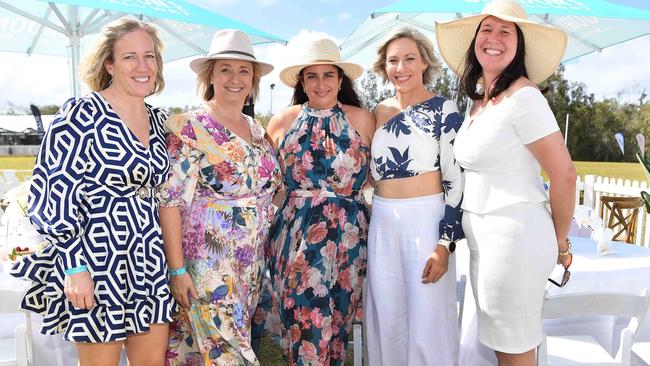 Simone Brady, Tammy Crowe, Lani Smith, Peta Waldron and Madonna Brown at Coastline BMW Polo by the Sea. Picture: Patrick Woods.