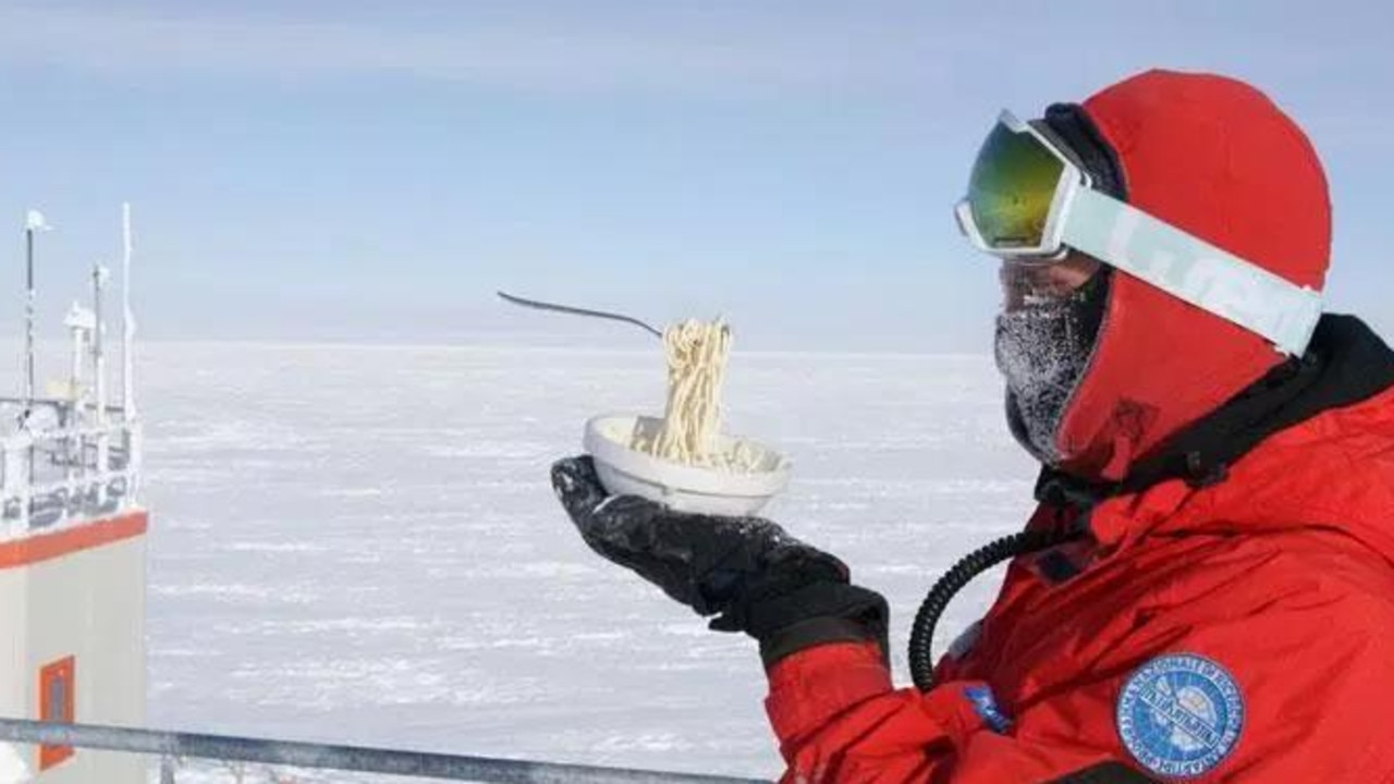 What happens when you try cooking in Antarctica? Everything freezes before you can get a chance to eat it.