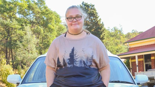 Clarence Point woman Brittany Wright (aka Donoghue), 20. Ms Wright was the driver and survived a crash in wet, greasy conditions on the West Tamar Highway which resulted in the deaths of two family members. Picture: Alex Treacy