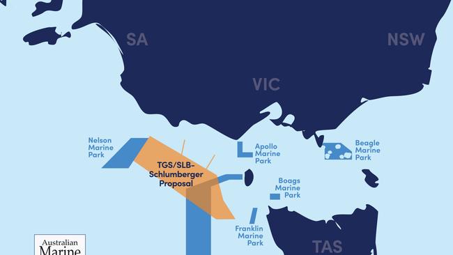 Map of TGS seismic blasting proposal 2024 area