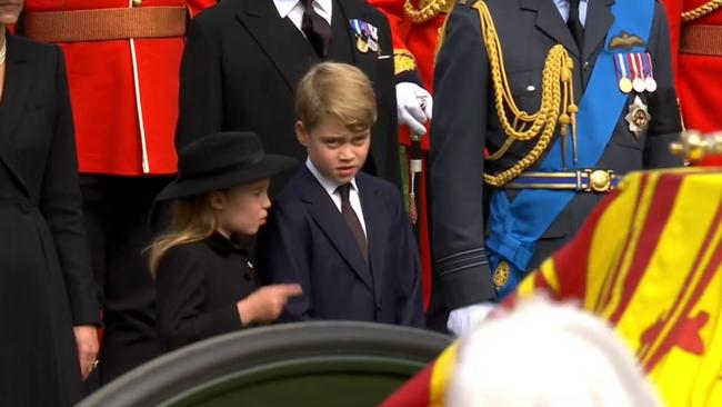 Princess Charlotte and Prince George.