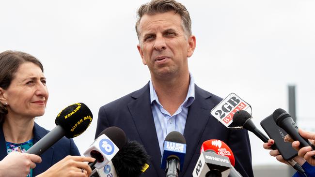 Minister for Transport and Infrastructure Andrew Constance said there is “high demand for commuter carparks”. Picture: Monique Harmer.