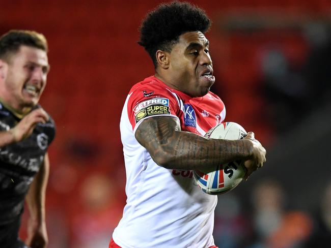 Kevin Naiqama won three straight titles with St Helens. Picture: Gareth Copley/Getty Images