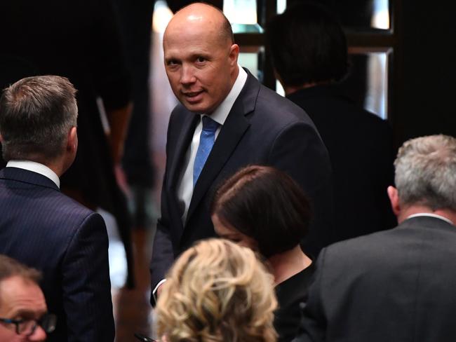 Former minister for Home Affairs Peter Dutton. Picture: AAP