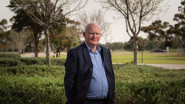 John Riley play just one VFL/AFL match – for Footscray in 1984. These day he is chief of the weapons and combat systems division in the Department of Defence, Science and Technology. Picture: Brad Fleet