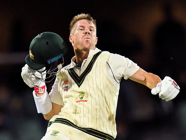 David Warner passed Don Bradman’s high score. Picture: William West/AFP