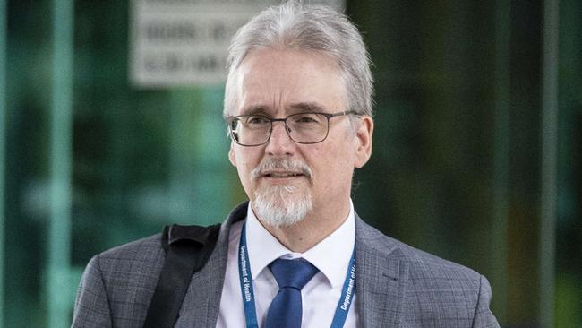 DNA inquiry. Shaun Drummond (acting director General QLD Health) leaving Brisbane Magistrates Court.Picture: Matthew Poon