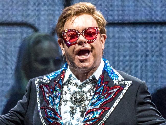 Elton John Concert at AAMI - last concert in Melbourne for the Farewell Yellow Brick Road Tour. Picture: Jake Nowakowski