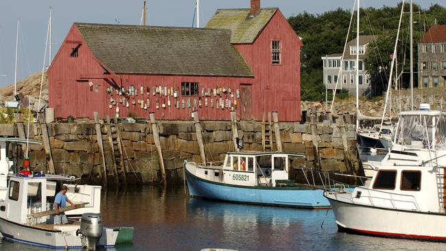 Trawlers at Rockport, Cape Cod, Massachusetts.